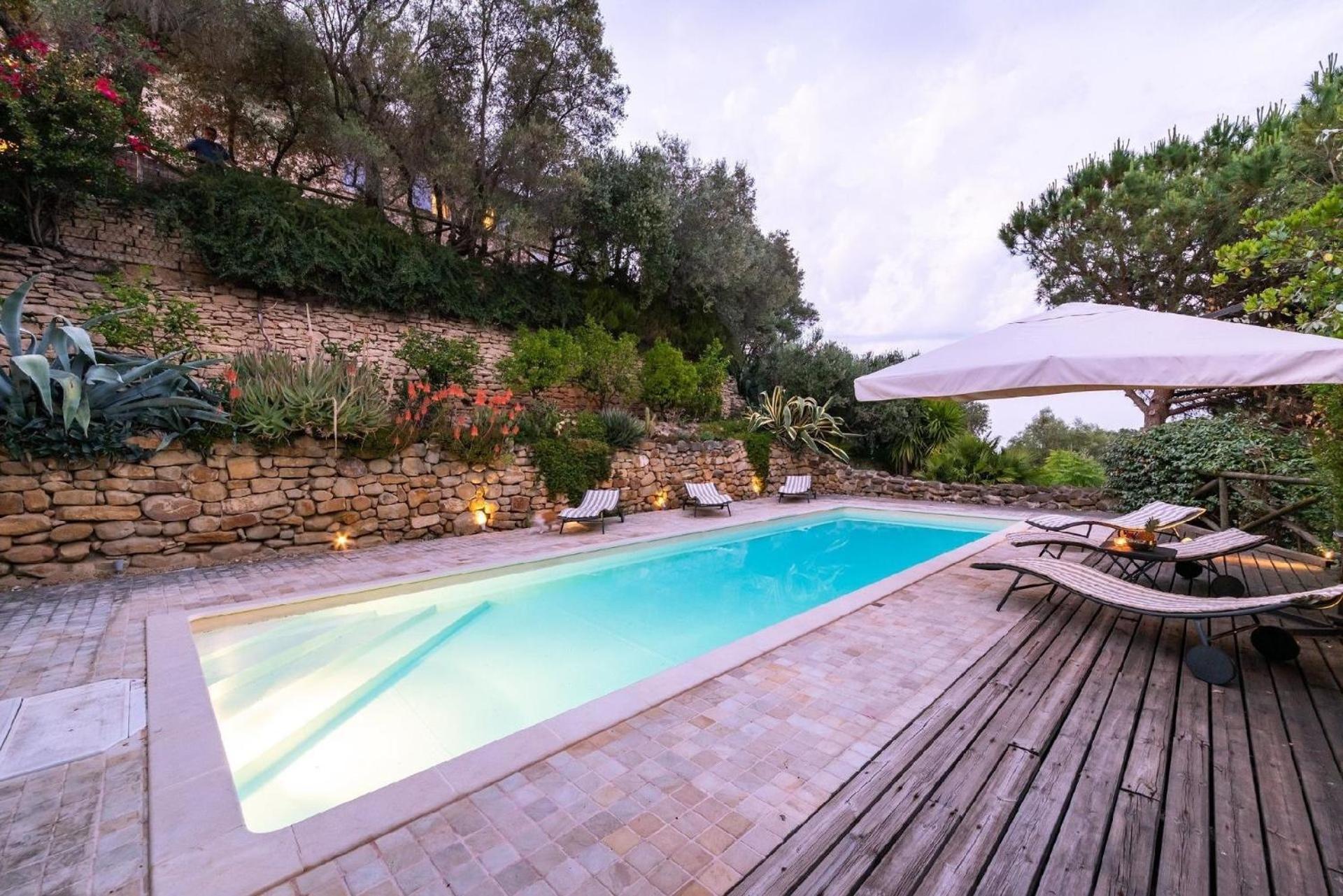 Meernahes Ferienhaus Casa Cantagallo Mit Pool Villa Fermo Esterno foto